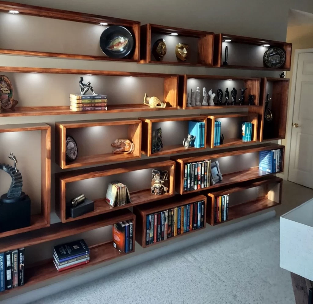 Customized wooden shelf