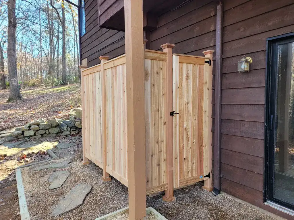 Outdoor Shower with Changing Room