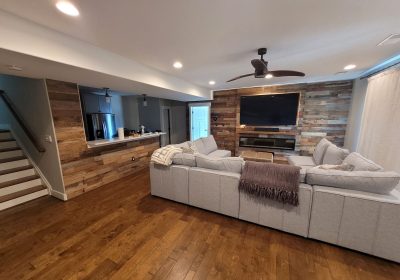 Entertainment room - After (Barnwood installation)