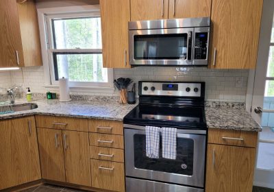 Backsplash installed